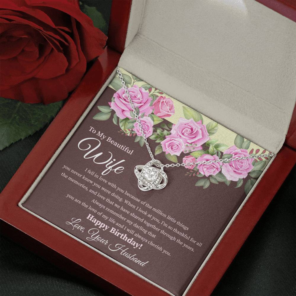 To My Wife - Happy Birthday Necklace