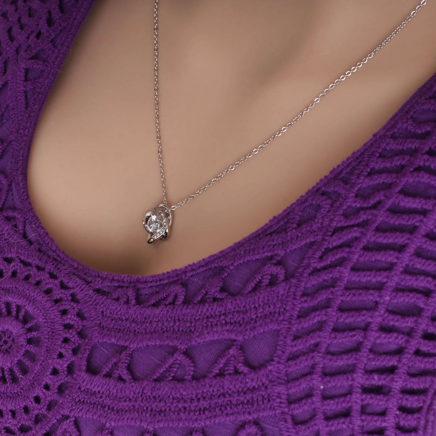 To My Wife - Hugs and Kisses Necklace