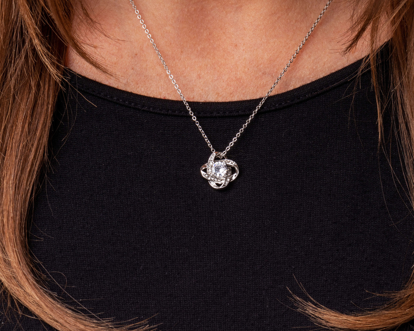 To My Wife - XO XO Love Knot Necklace