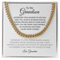 To My Grandson | Smart and Capable | Cuban Chain Necklace