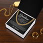 To My Grandson | Cuban link Chain Necklace