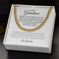 To My Grandson | Smart and Capable | Cuban Chain Necklace