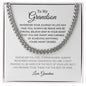 To My Grandson | Smart and Capable | Cuban Chain Necklace