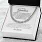 To My Grandson | Smart and Capable | Cuban Chain Necklace