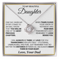 To My Beautiful Daughter | Most Precious Chapter | Love Knot Necklace