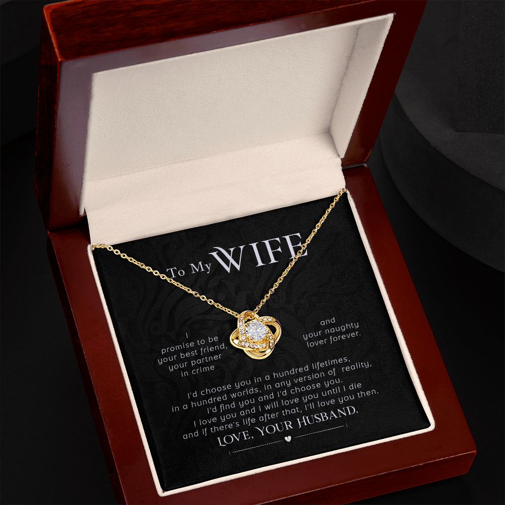 To My Wife - I Promise Necklace