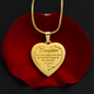 To My Beautiful Daughter | Engraved Heart Necklace
