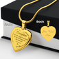 To My Beautiful Daughter | Engraved Heart Necklace