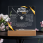 Happy Graduation | All Your Dreams | Love Knot Necklace Acrylic Plaque