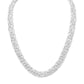 18" Sterling Silver Byzantine Necklace