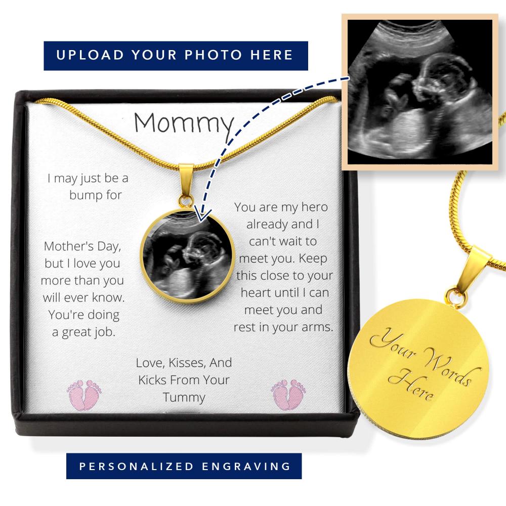 Mommy - Love and Kicks From Your Tummy Necklace