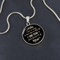 To My Wife - I Feel So Lucky Circle Necklace