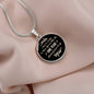 To My Wife - I Feel So Lucky Circle Necklace