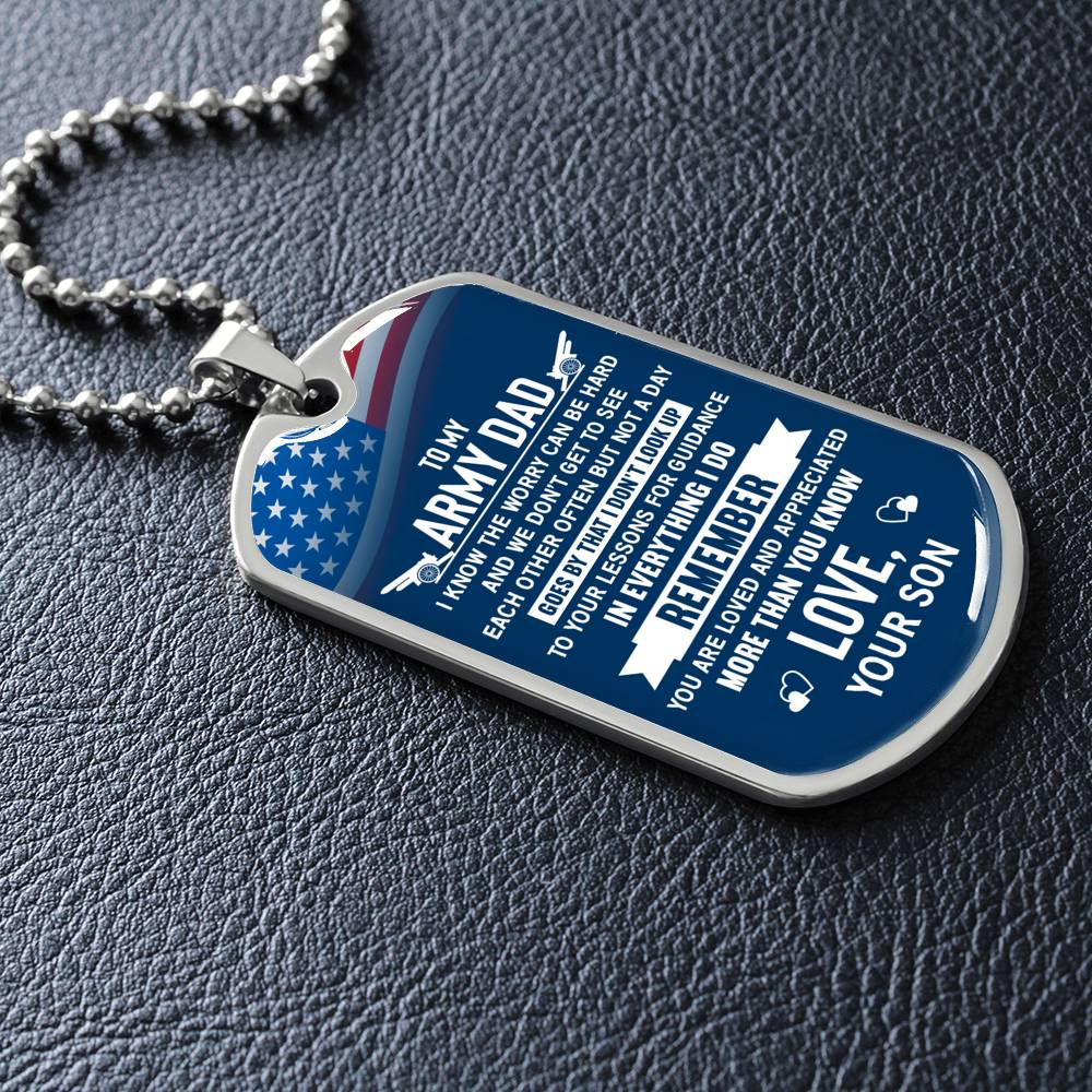 engraved dog tag necklace