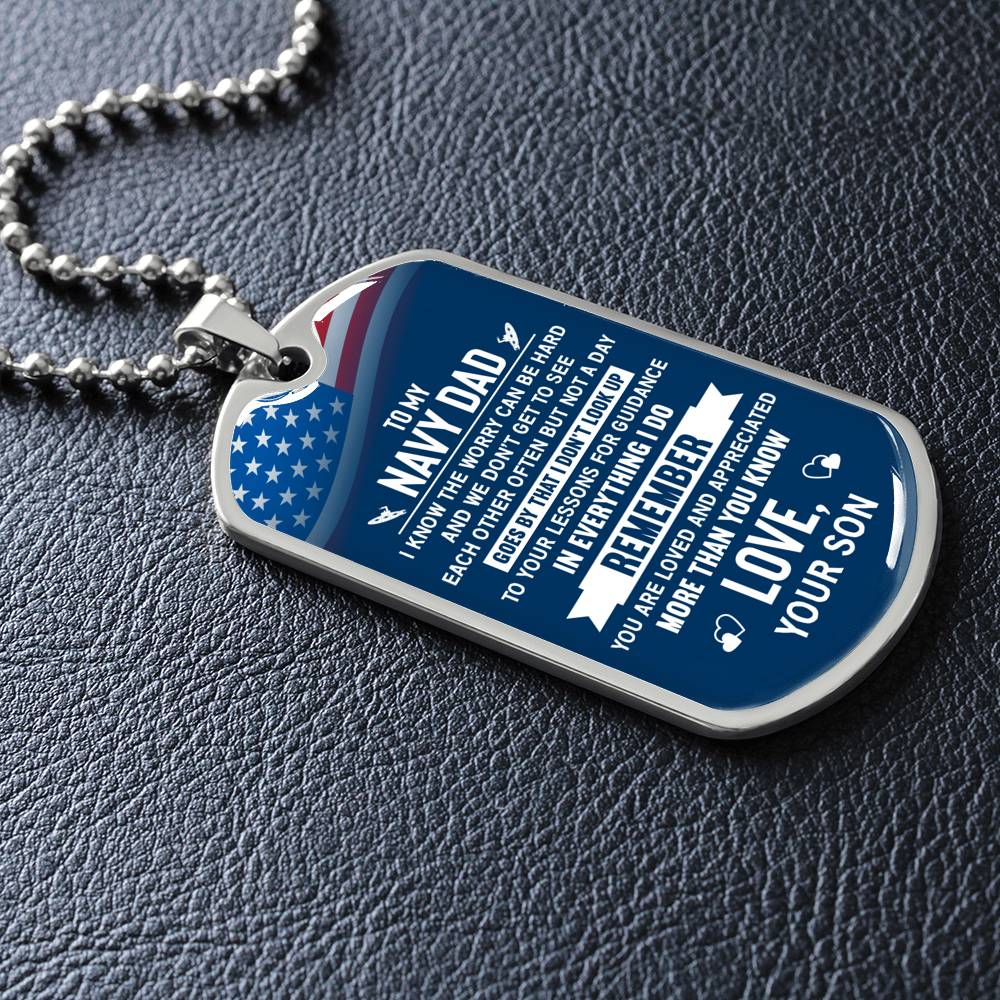 Dropship Family Necklaces Dog Tags Dad\mom To Son\daugthter Pendant  Inspirational Necklace Metal Military Dog Tag Engraving Steel Gift to Sell  Online at a Lower Price | Doba