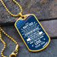 engraved mens dog tag necklaces