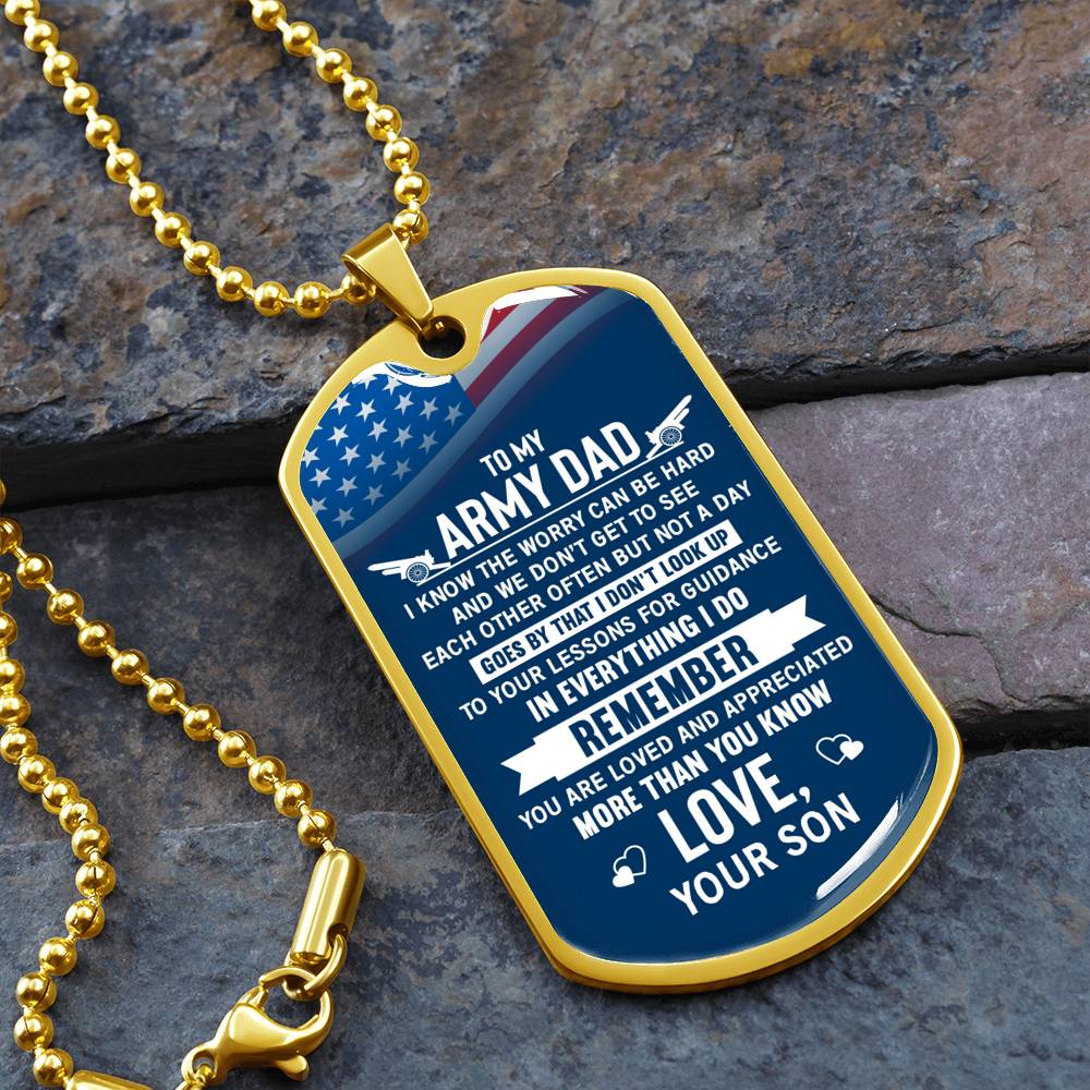 	engraved gold dog tag necklace