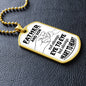 Not Always Eye to Eye Custom Dog Tag Necklace