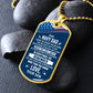 Navy Dad - You Are Loved Custom Dog Tag Necklace