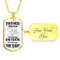 Not Always Eye to Eye Custom Dog Tag Necklace