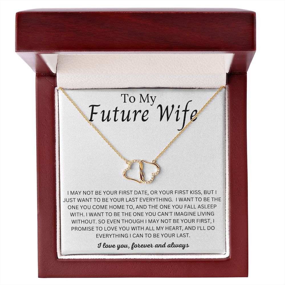 Future Wife -Last Everything - Solid Gold With Diamonds Necklace