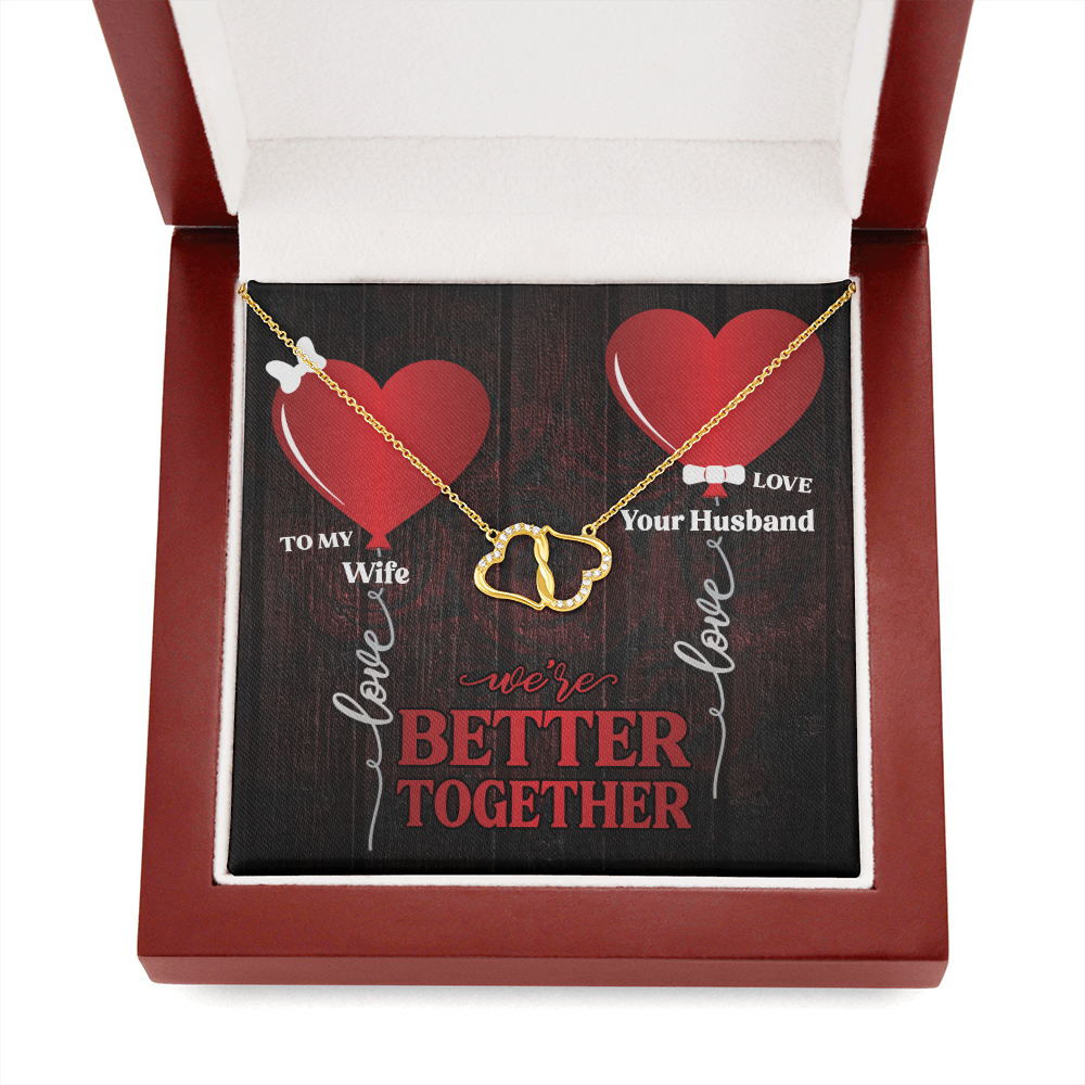 To My Wife - Better Together Everlasting Love Necklace
