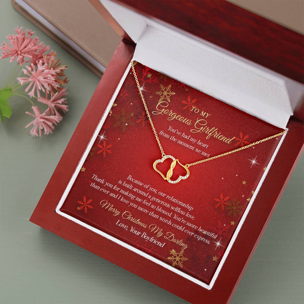 To My Girlfriend Most Beautiful Angel Inseparable Necklace - Express Your  Love Gifts