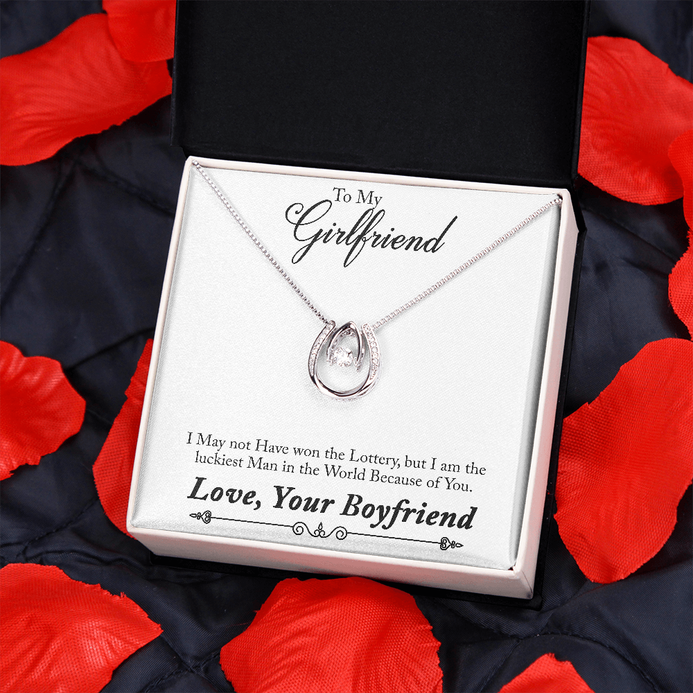 To My Girlfriend - Luckiest Man Pendant Necklace