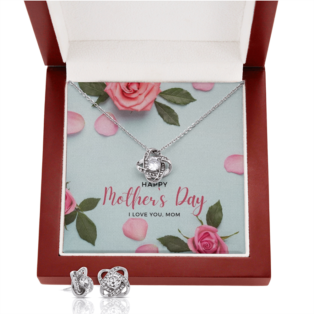 To My Mom - Happy Mother's Day Earring & Necklace Set