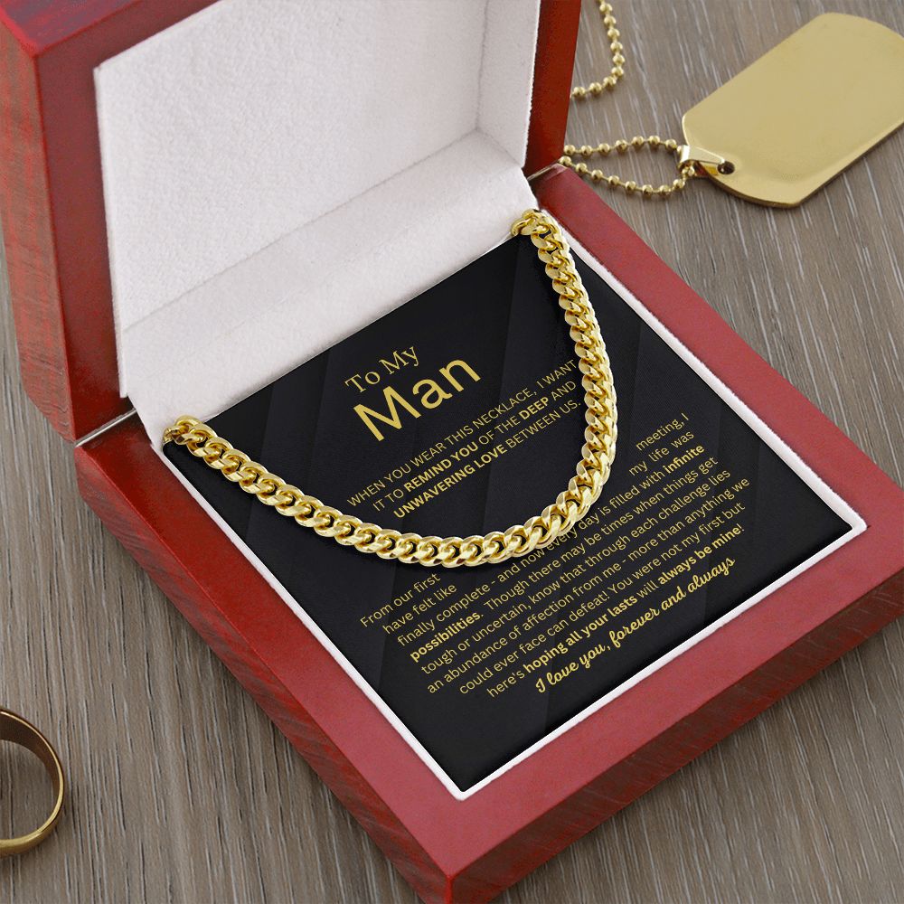 To My Man Always Be Mine - Chain Necklace