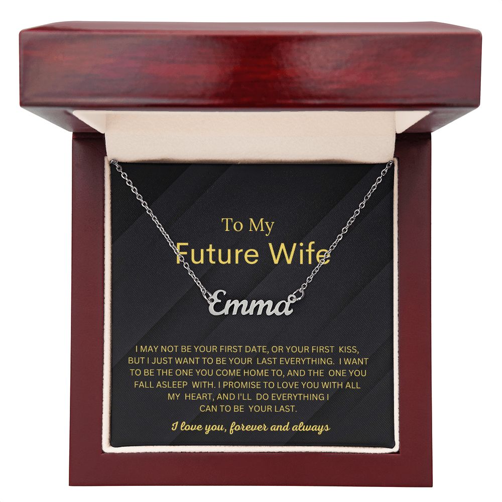 Future Wife - Forever and Always Name necklace