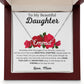 Beautiful Daughter - Like a Rose - Name necklace