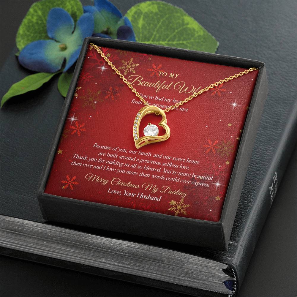 To My Beautiful Wife - Selfless Love Necklace