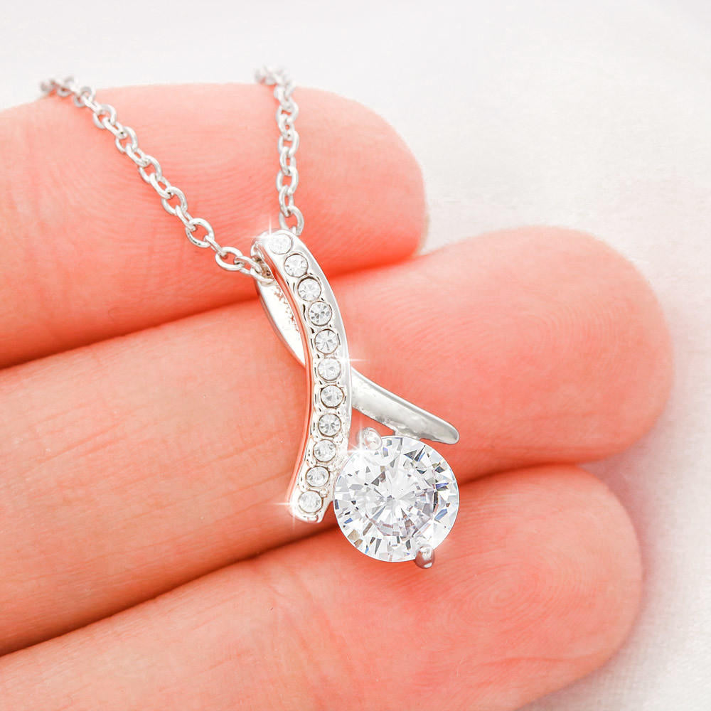 To My Beautiful wife - Because Of You Necklace
