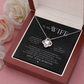 To My Wife - My Best Friend Love Knot Necklace