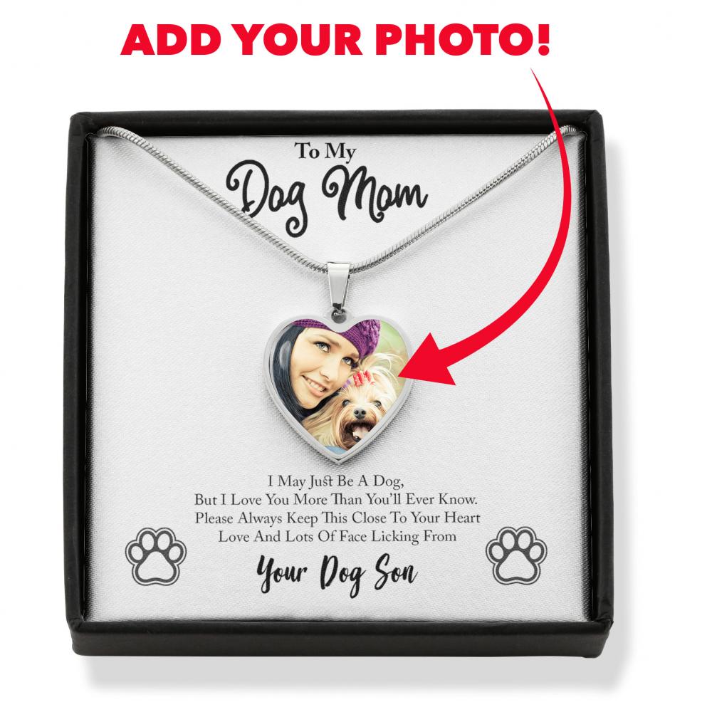 For the dog mom at heart, this Heart Pendant Necklace can be personalized with any pet photo you choose to make it a truly memorable gift. Engrave onto the back of the pendant your loved pet's name or anything else you want to remember and keep you close to her heart.
