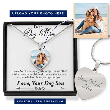Surprise your loved one with this custom engravable heart pendant necklace. Add the perfect photo of your loved ones, friends, or even pets - to create a truly unique piece of jewelry and keep you close to their heart.