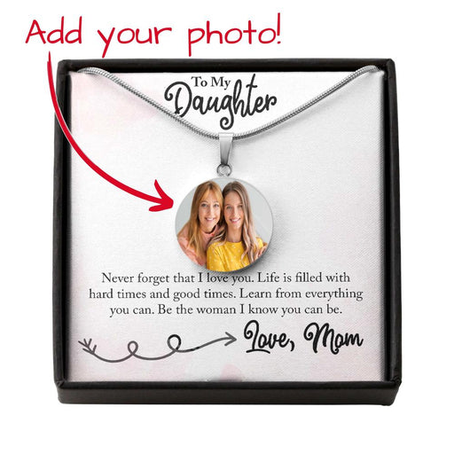 This personalized jewelry for daughter is the Perfect Keepsake! Whether for Yourself or a Loved One. Add the perfect photo of your loved ones, friends, or even pets - to create a truly unique piece of jewelry!