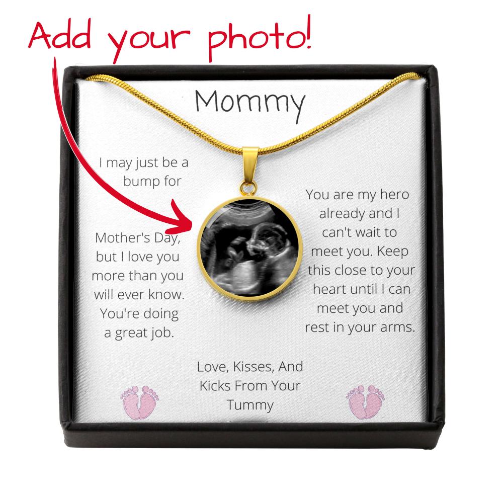 Mommy - Love and Kicks From Your Tummy Necklace